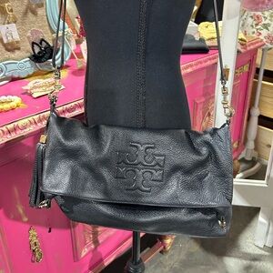 Tory Burch Black Leather Hobo